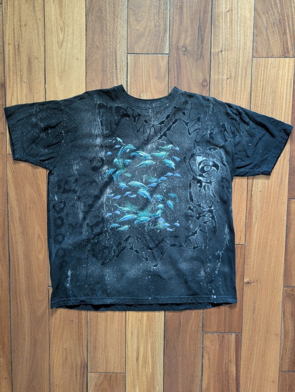 Ocean Life Vintage Upcycled T-shirt (XL)